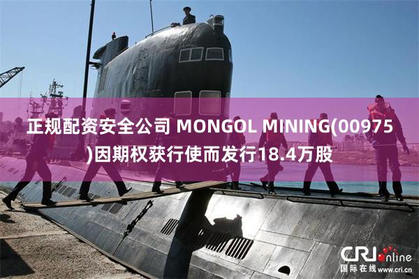 正规配资安全公司 MONGOL MINING(00975)因期权获行使而发行18.4万股