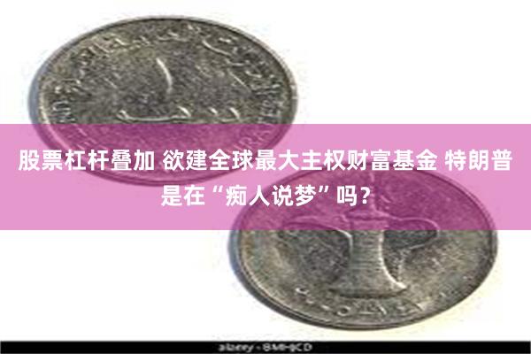 股票杠杆叠加 欲建全球最大主权财富基金 特朗普是在“痴人说梦”吗？