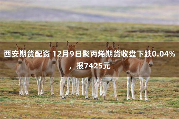 西安期货配资 12月9日聚丙烯期货收盘下跌0.04%，报7425元