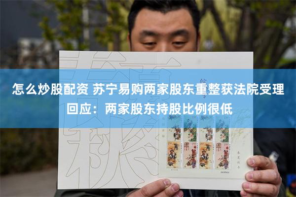 怎么炒股配资 苏宁易购两家股东重整获法院受理 回应：两家股东持股比例很低